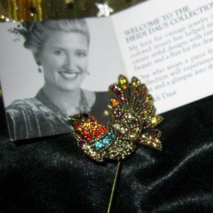HEIDI DAUS "TIME FLIES WHEN YOU'RE HAVING FUN" HAT PIN MADE FOR DISNEY SIGNED!